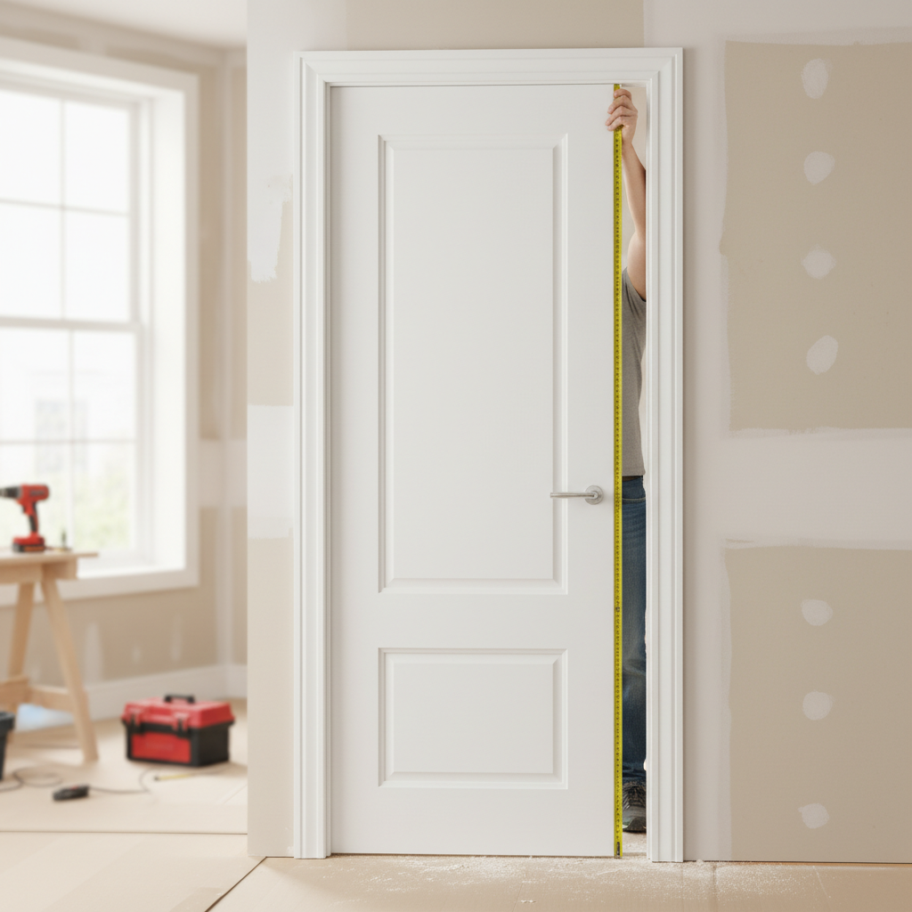 Premium Internal White Primed Door - Elegant Design with Solid Core, Custom Sizes Available