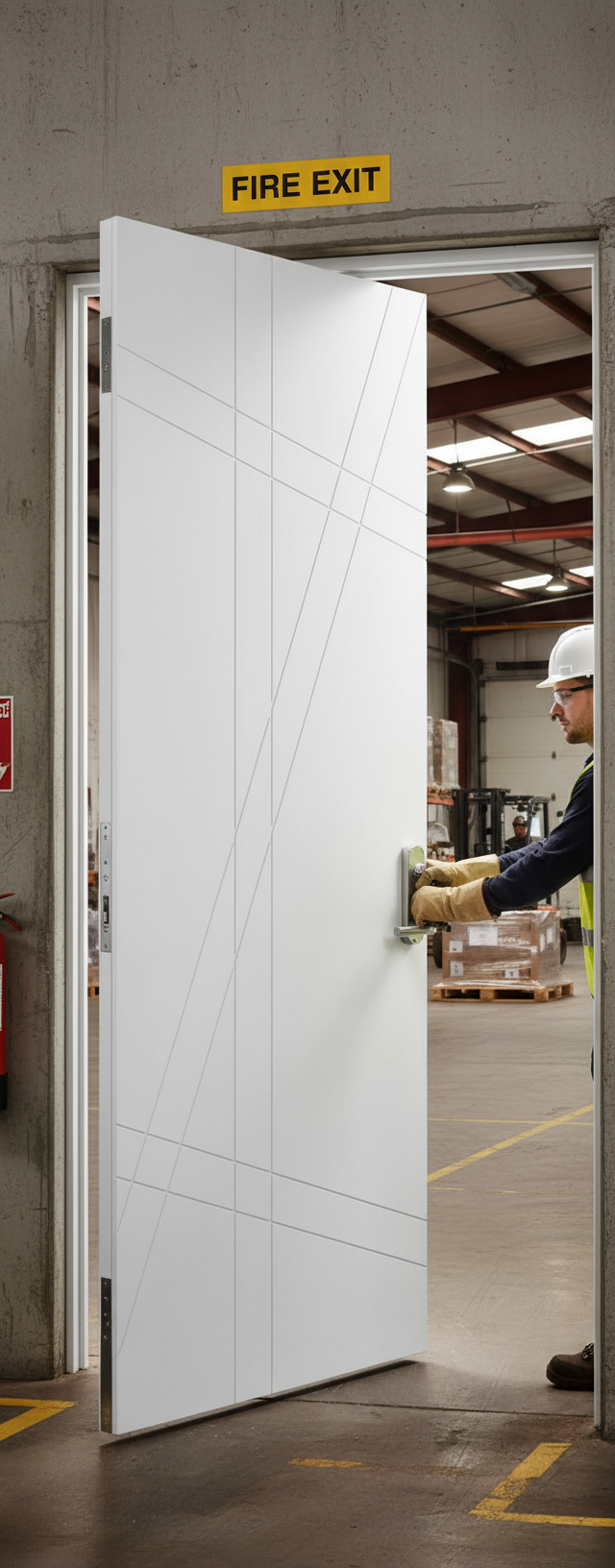 Premium Internal Fire Door with Solid Engineered Core, 30-Minute Fire Rating, and Contemporary Design for Modern Homes