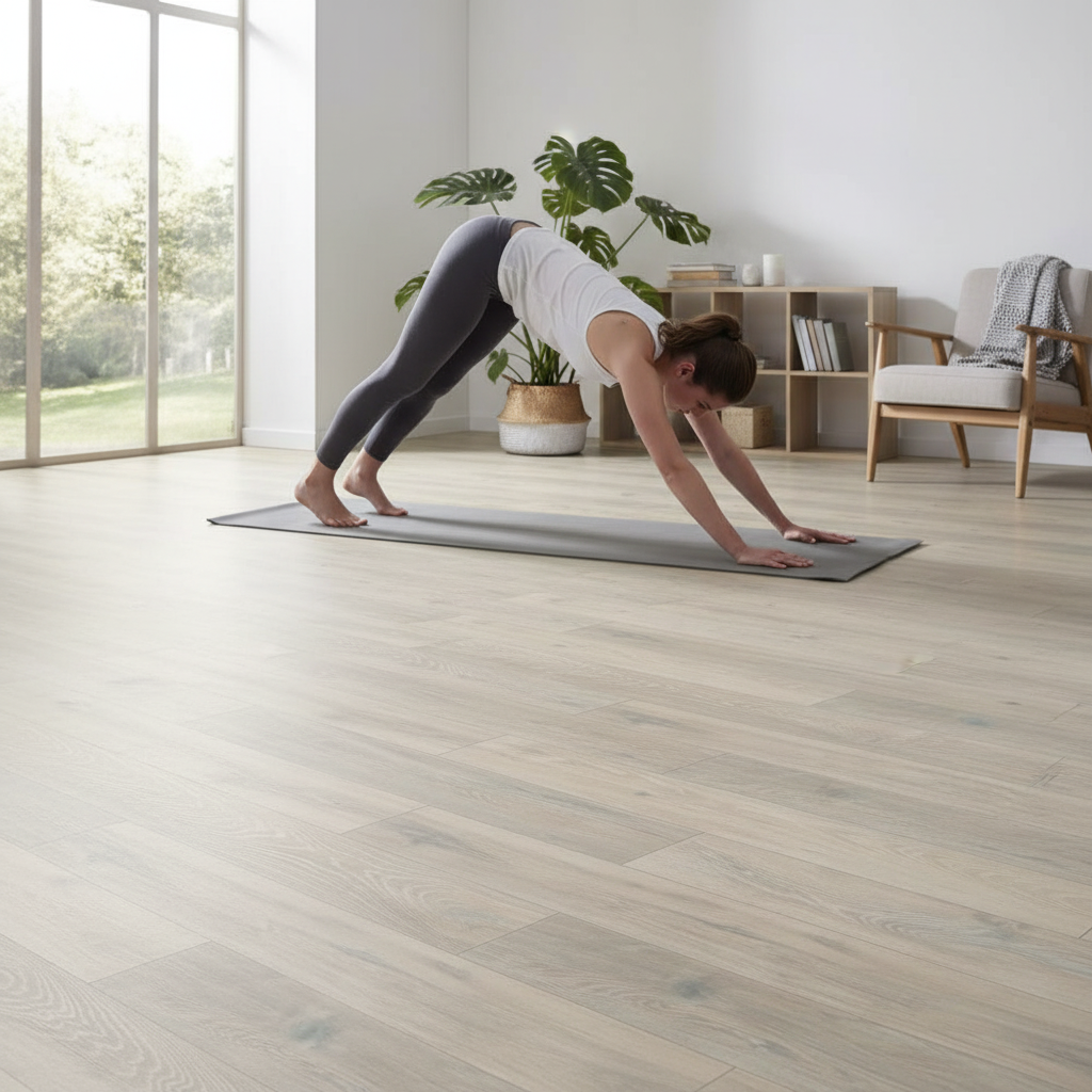 Premium 8mm Water-Resistant Laminate Flooring in Colorado Grey Oak - Durable and Stylish for Any Room
