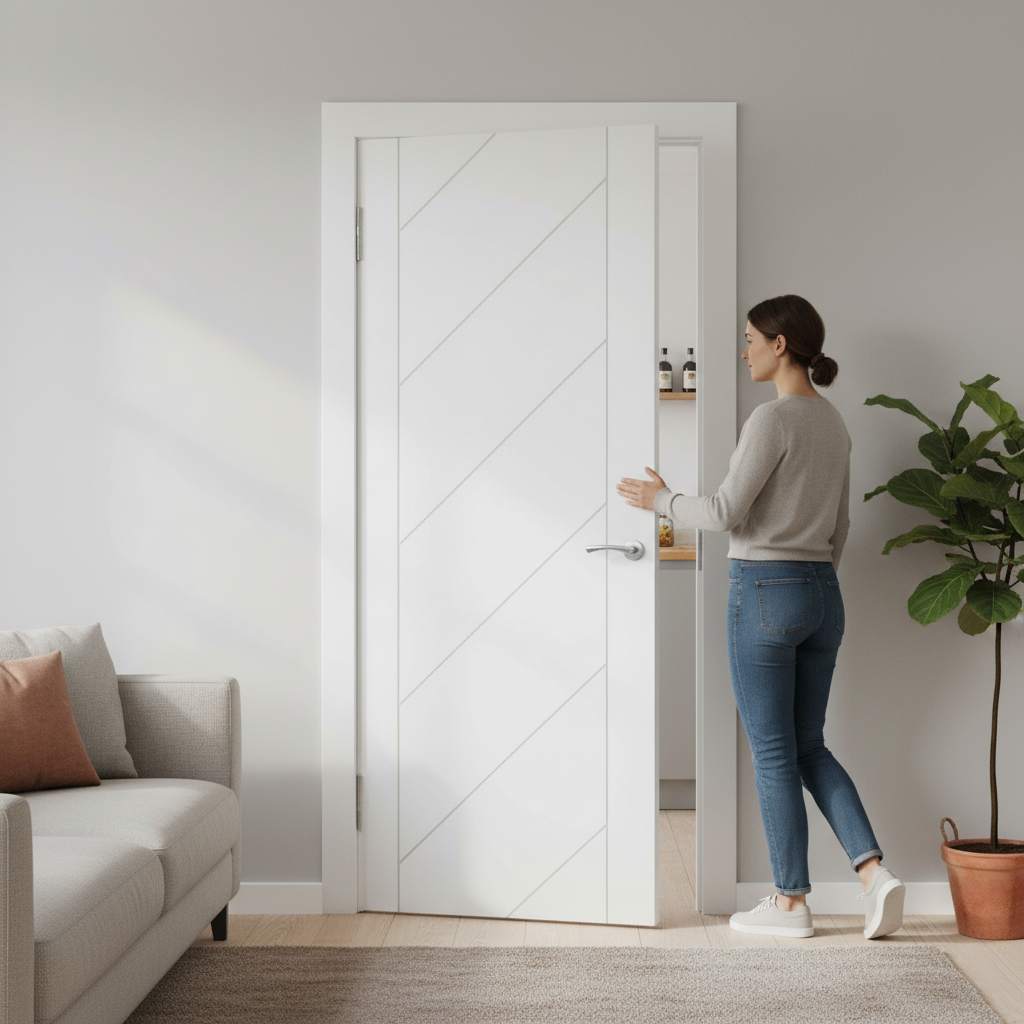 Premium Internal Primed Door with Semi-Solid Core and Customizable Trimming Allowance