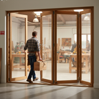 Premium 10FT Slimline External Bifold Door Set with Double Glazing and Pre-Machined Components for Easy Installation