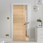 Premium Oak Pocket Door Set with Galvanised Steel Frame, Adjustable Jamb Options, and Soft Close Accessories
