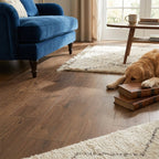 Smoked Oak 10mm Water-Resistant Laminate Flooring with 4V Bevel Edge - detail view