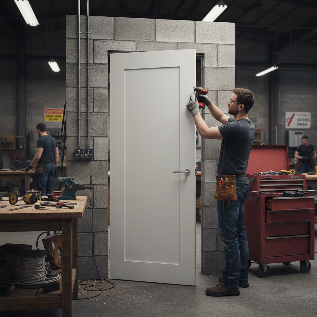 Premium Heavy Duty White Fire Door with Solid Core and Custom Sizes - 10 Year Warranty