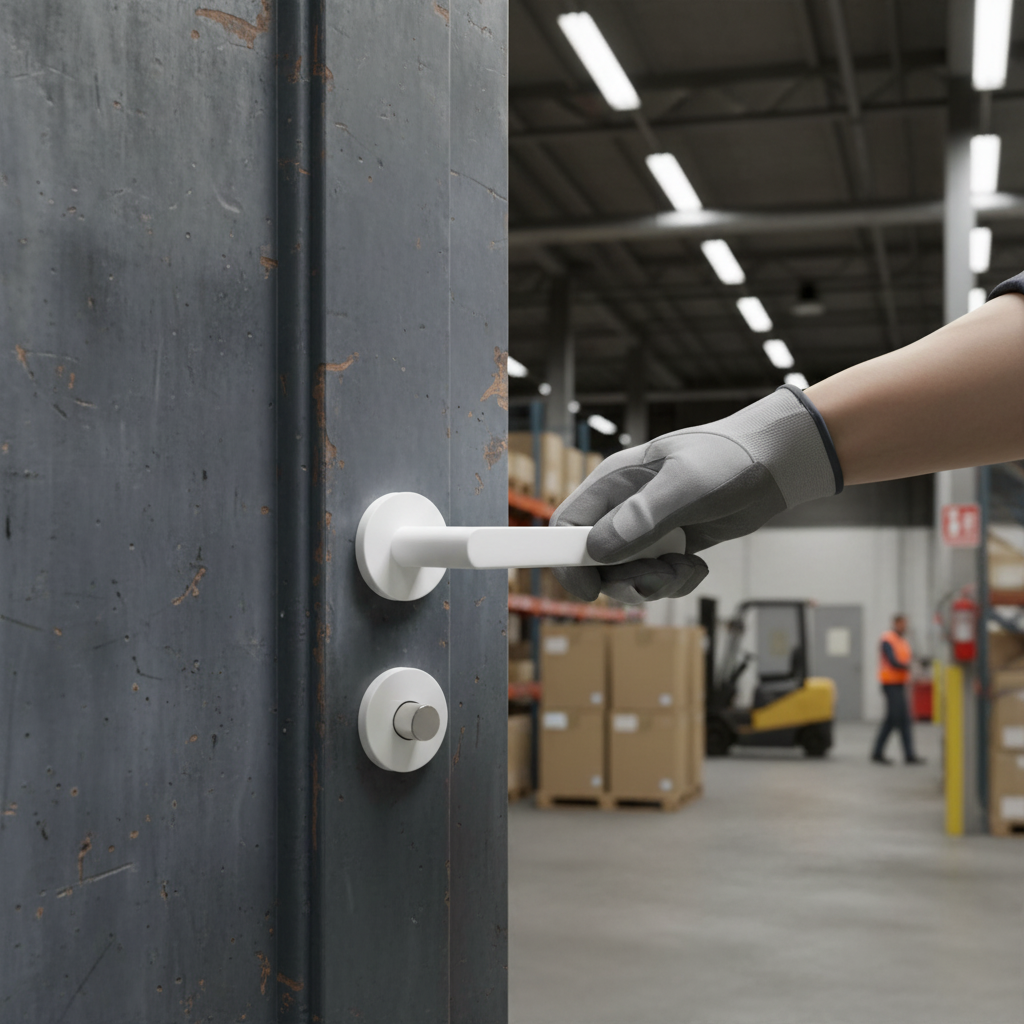 Professional Round Rose Lever Door Handle Set in Matt White Finish - Durable and Stylish Interior Door Hardware - Image 2