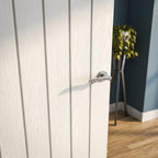 FD30 Fire Door, Internal White Moulded Textured Lifestyle, Primed Finish - detail view
