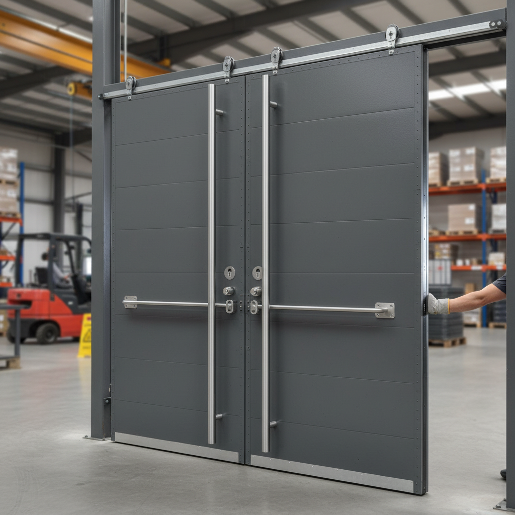 Premium Circular Autolock External Pull Handle Set 1200mm - Satin Stainless Steel with Enhanced Security Features