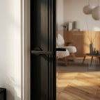 Internal Black Door Fully Finished 1 Light Clear Glass Elegance Lancaster - detail view