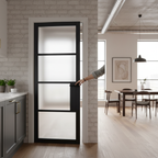 Premium Industrial Grade 4L Internal Door with Tinted Glass and Solid Engineered Core for Durability