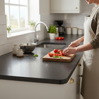 Premium Rounded Edge Laminate Worktop 3000mm x 600mm x 38mm - Striking Granite Effect for Modern Kitchens - Image 2