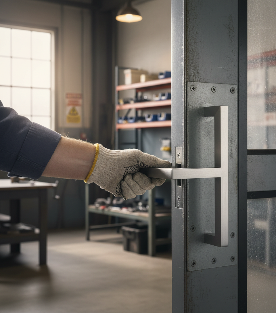 Premium Square Mitred Pull Handle - Sleek Design for Doors & Cupboards, DDA Compliant, Available in Multiple Lengths