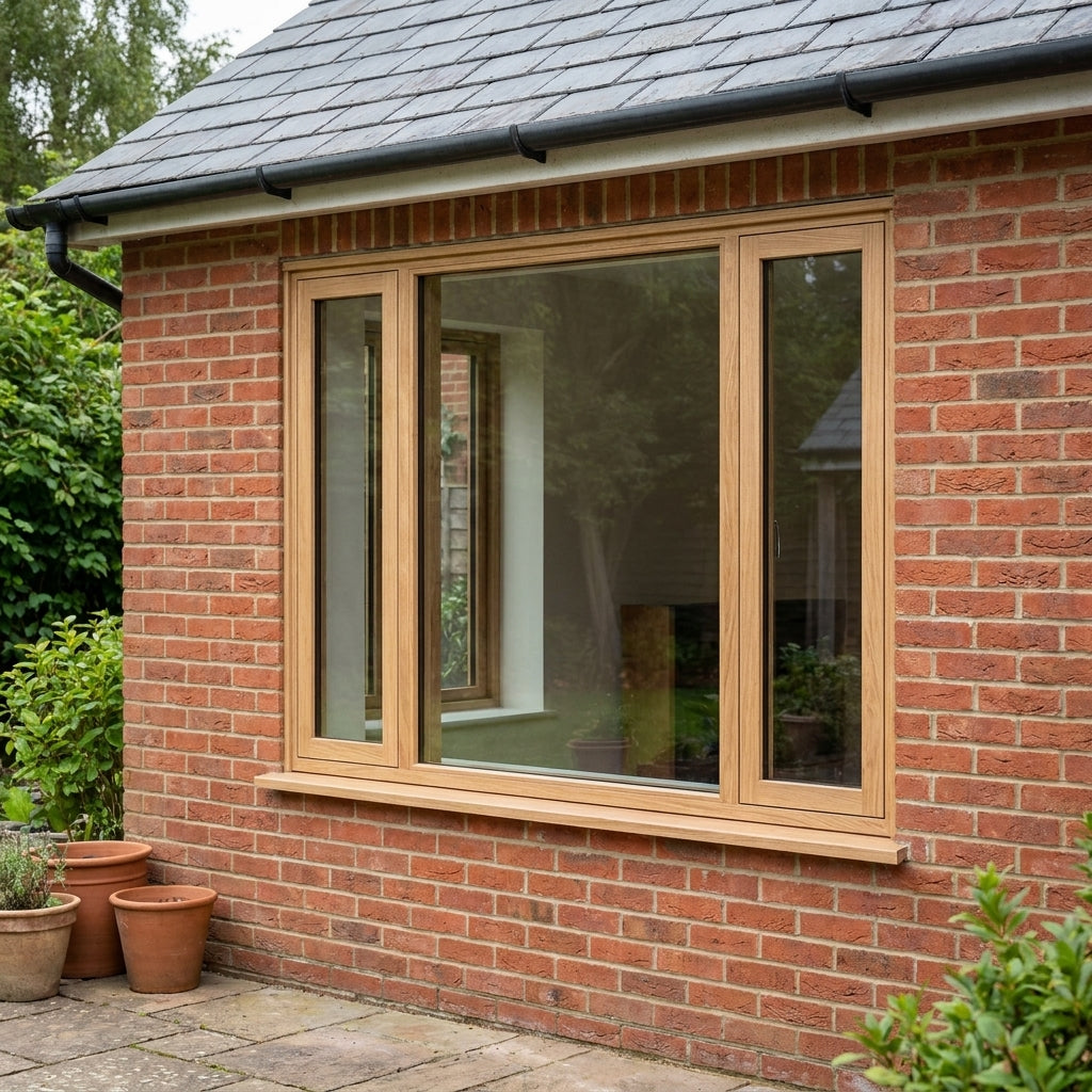 Hardwood External Sidelight Door Frame and Cill, Unfinished Timber