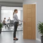 Premium Prefinished Oak Internal Door with Engineered Construction and Real Oak Inlays for Modern Style