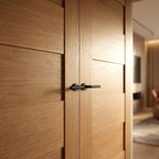 Internal Edison 7P Fully Finished Oak Pair Door - detail view