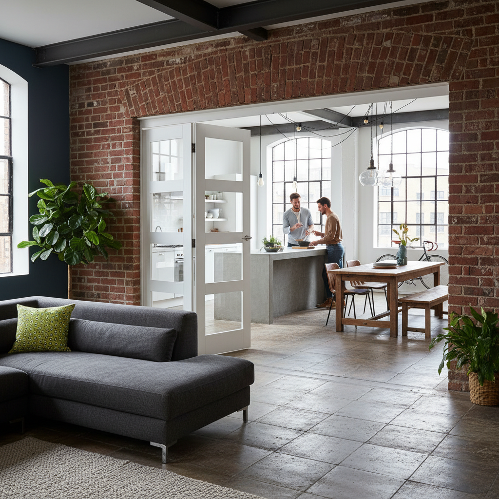 Premium White Shaker Clear Glazed Bifold Doorset - Elegant Design with Multiple Configurations and Sizes