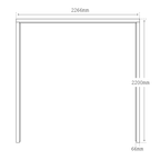 External Universal Unfinished Knotty Pine Garage Door Frame, Brown, 10-Year Guarantee