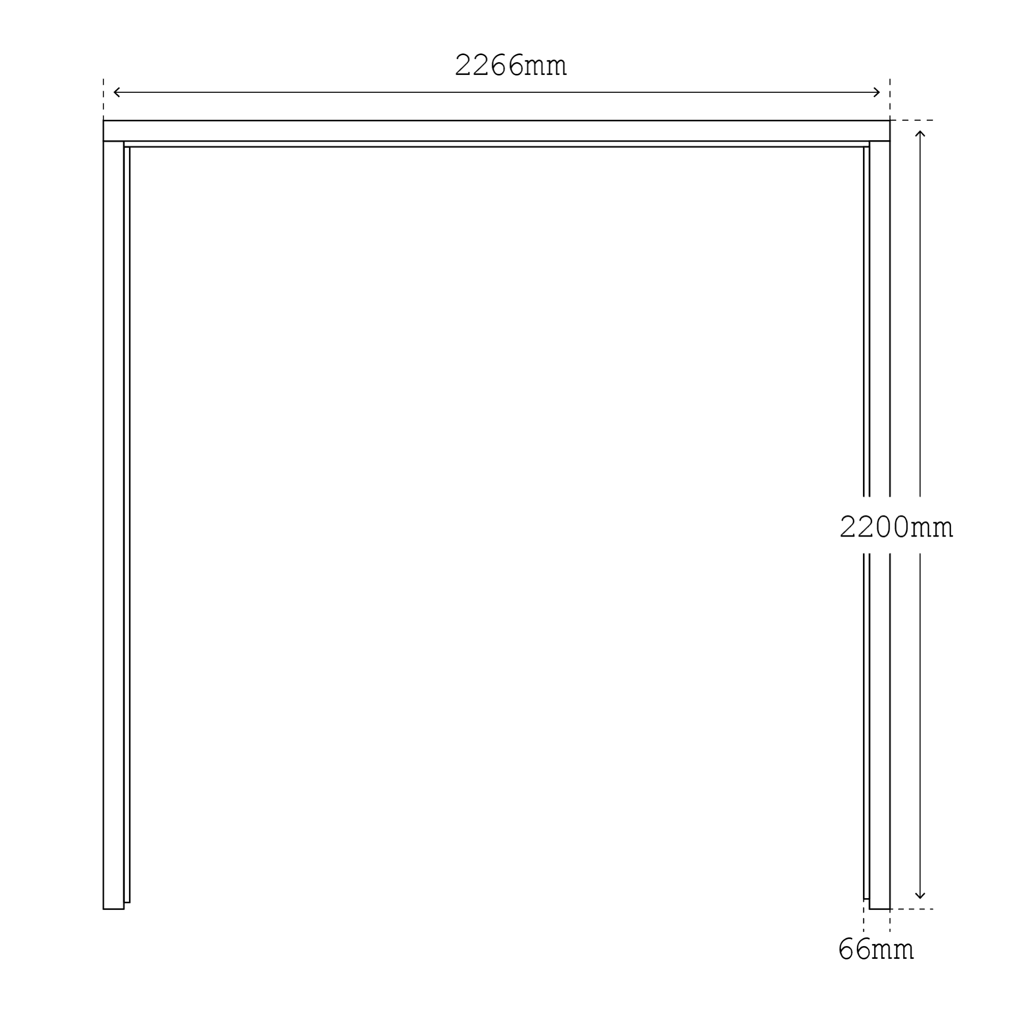 External Universal Unfinished Knotty Pine Garage Door Frame, Brown, 10-Year Guarantee
