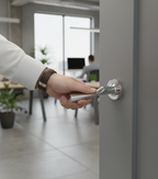 Premium Breeze Lever on Round Rose with Part Screw for Easy Installation and Stylish Design