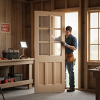 Premium External Door with Customizable Unglazed Panels for Personalization - High-Quality Professional Grade for Industrial and Commercial Applica...