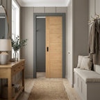 Internal Pocket Door Set, Oak, Fully Finished, Framed, Solid Core