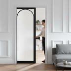 Premium Reeded Glazed Pocket Door Set with Galvanised Steel Frame and Customisable Jamb Options for Modern Interiors