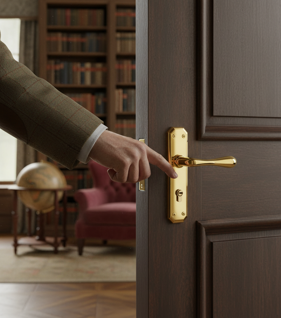 Premium Lever Handle on Backplate with Bathroom Turn and Keyhole Option for Enhanced Security and Convenience