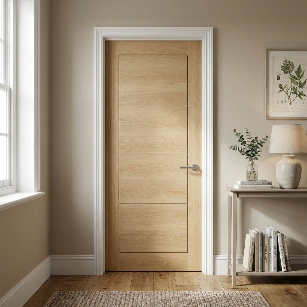 Ivory Fully Finished Internal Ladder Laminate Door