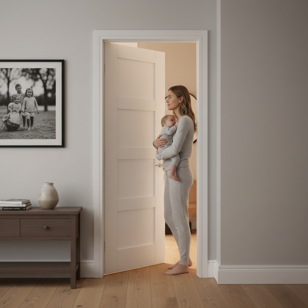 Premium Internal White Primed 4 Panel Shaker Fire Door - Solid Core, 30 Minutes Fire Rated, Multiple Size Options Available