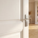 FD30 Fire Rated White Internal Door, Primed Finish, Pattern 10, Solid Core - detail view