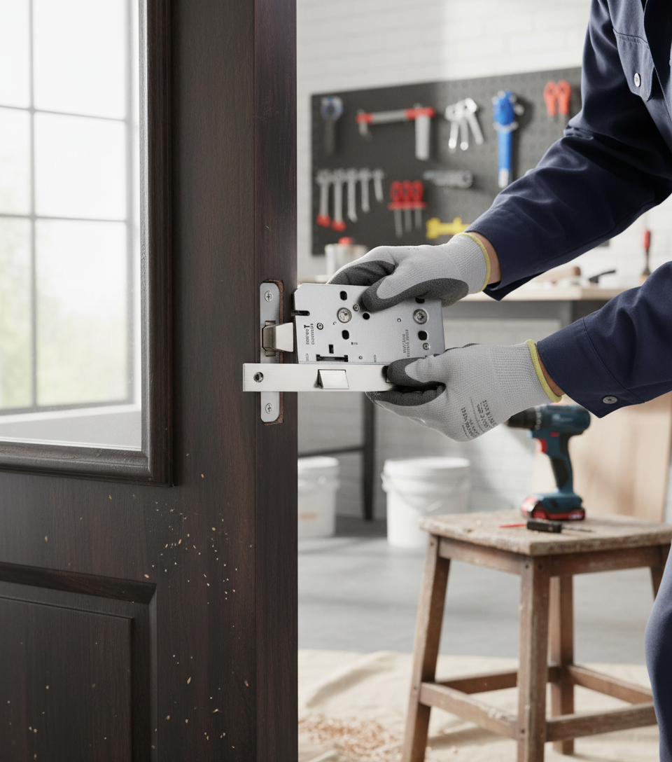 Premium Interior Bathroom Lock with Easi-T Reverse Function, Fire Door Rated, and 10-Year Guarantee - 76mm Size