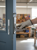 Premium Lever Action Flush Bolt for Door Security - Satin Chrome Finish with Ergonomic Design and 10-Year Guarantee