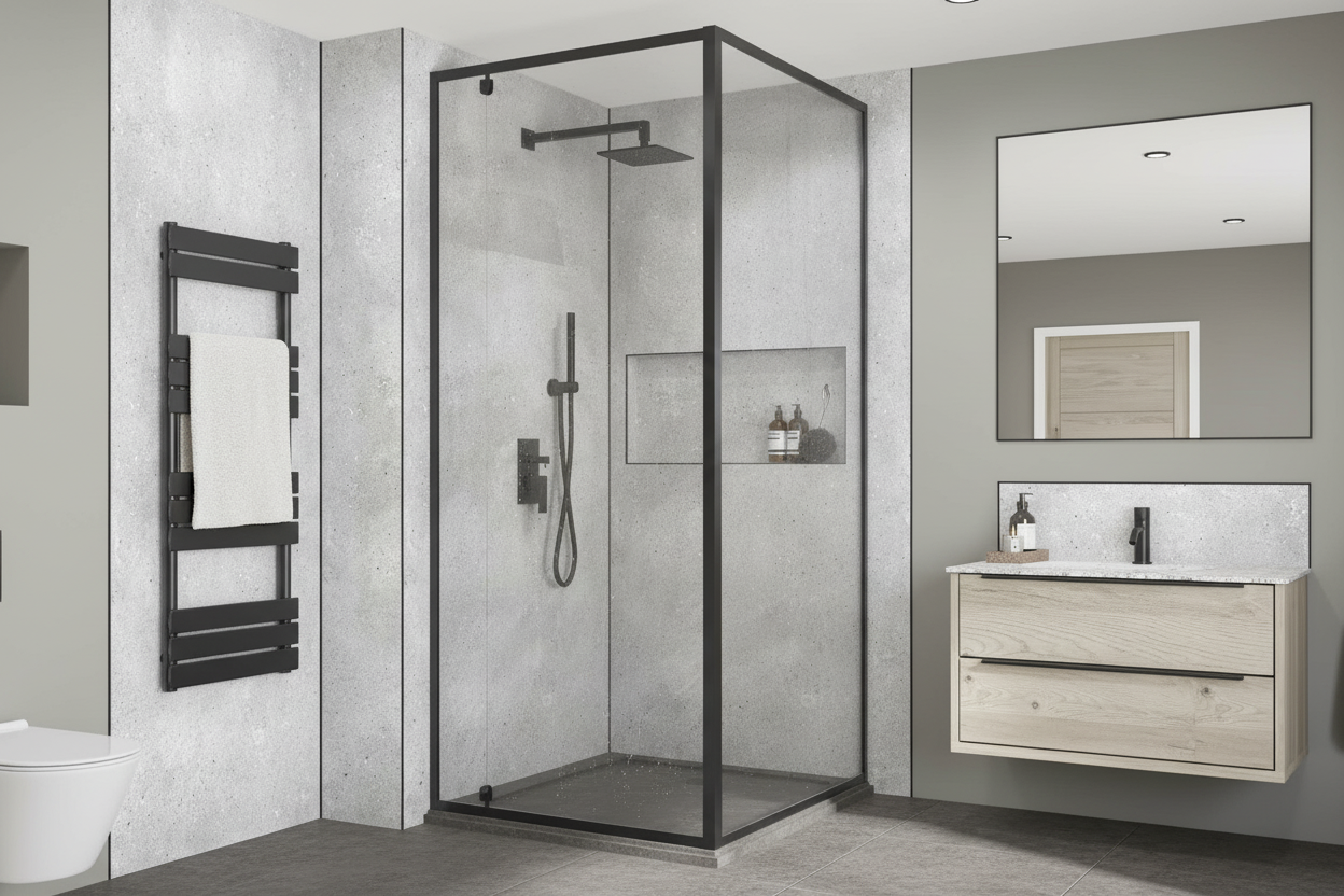 Premium Waterproof Wall Panelling in Sophisticated Silver Finish for Modern Interiors