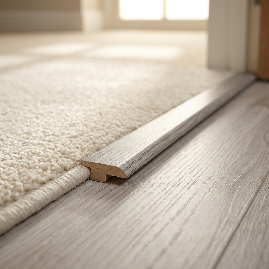 1m Medium Grey Laminate End Door Profile 33mm x 11.5mm Dimensions - detail view