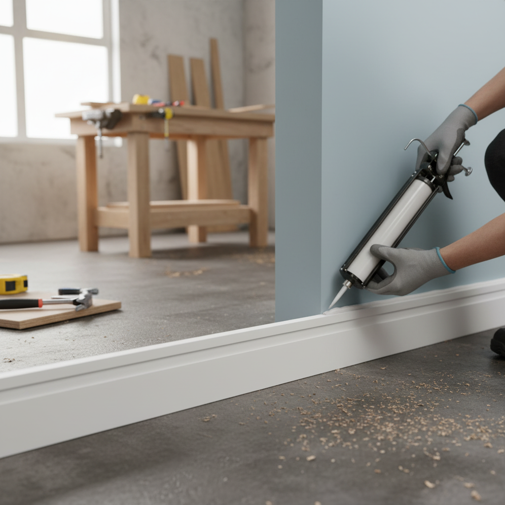 Premium White Painted Shaker Skirting Board 2.4m Length, 14mm x 70mm Dimensions for Contemporary Interiors