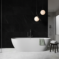 Premium Stone Effect Wall Panelling - Black Marble Look with UV Resistant Coating for Elegant Interiors