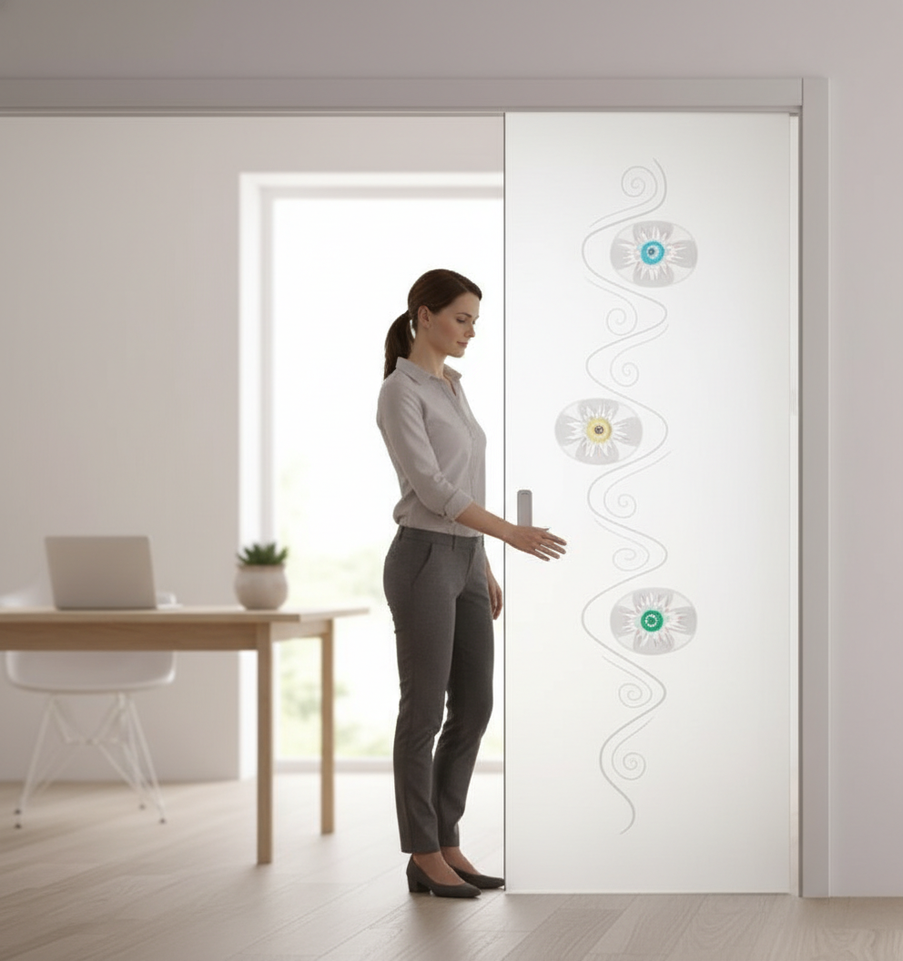 Premium Frameless Satin Glass Door with 100mm Jambs and Easy-Clean Finish - Custom Sizes Available Up to 1026mm x 2040mm