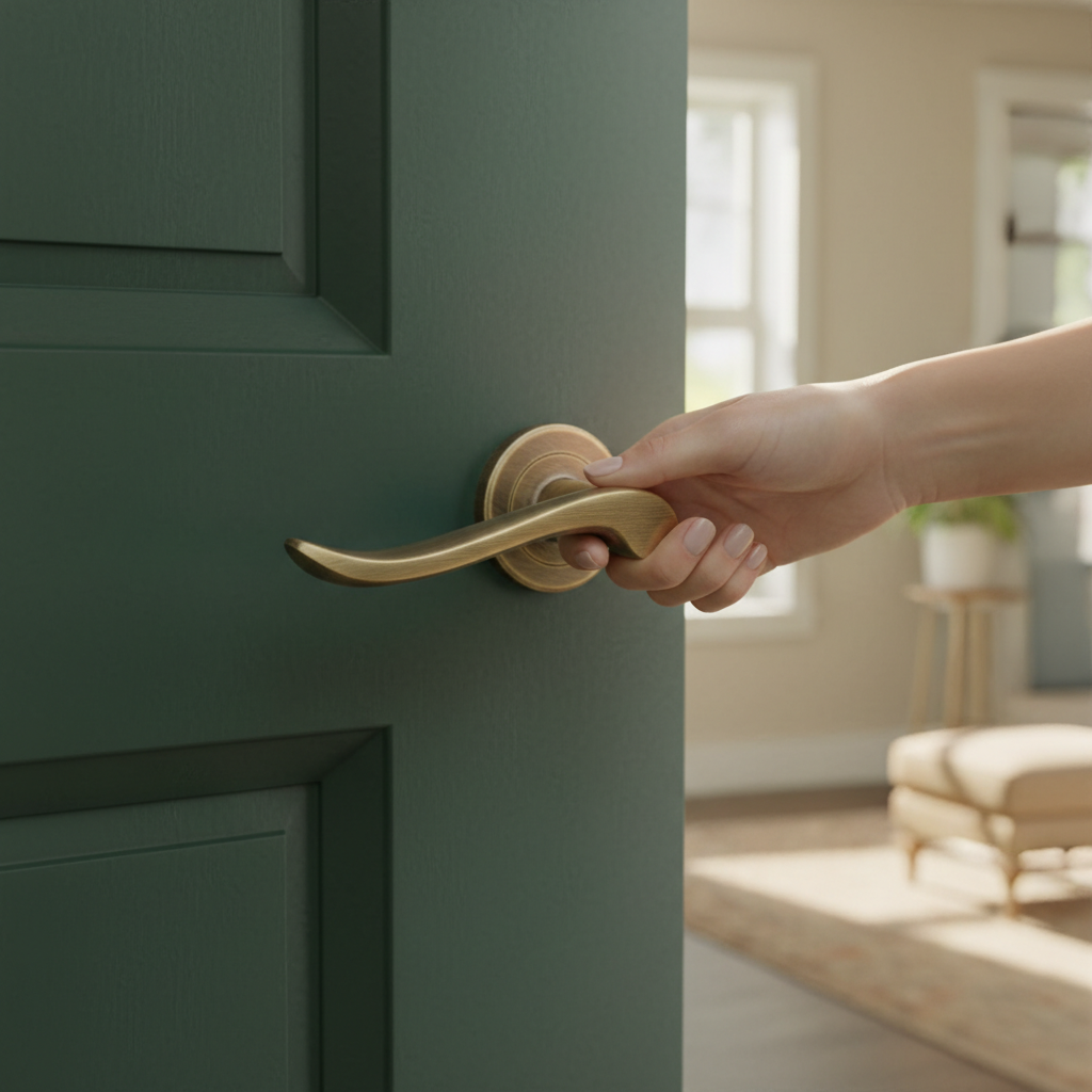Premium Lever on Rose with Robust Scroll Design, Concealed Fix and 10-Year Guarantee for Fire Door Applications