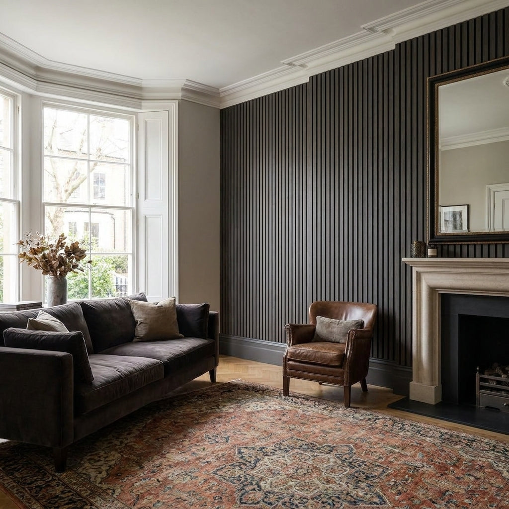 Elevation Acoustic Wall Panelling, Dark Grey, Fully Finished, 20mm Thick