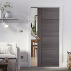 Premium Ash Grey Pocket Door Set with Galvanised Steel Frame and Adjustable Jambs for Modern Interiors