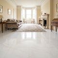 8mm White High Gloss Laminate Flooring, Finish, Water-Resistant