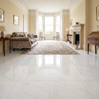 8mm White High Gloss Laminate Flooring, Finish, Water-Resistant