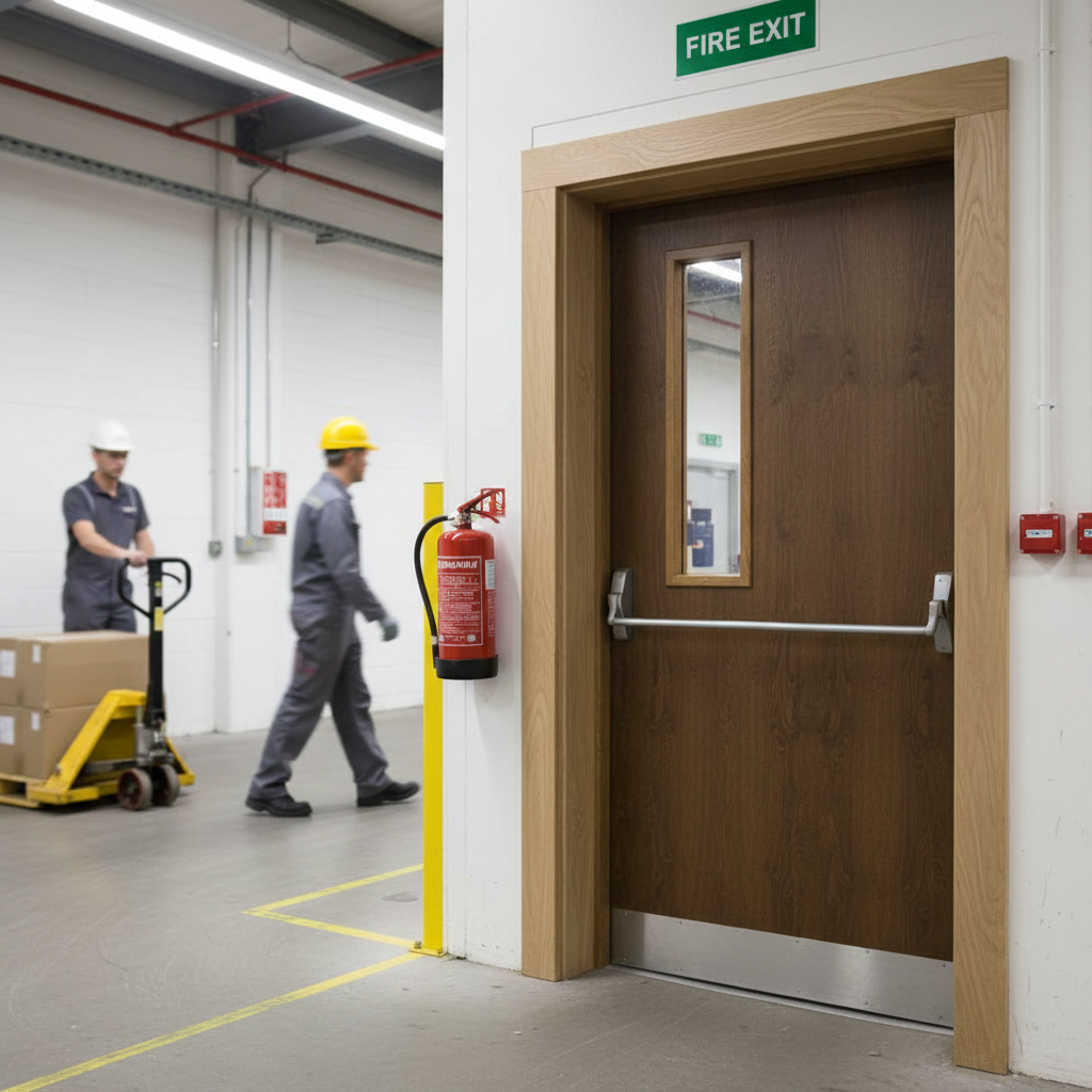 Premium FD30 Fire Door Lining Set 108mm - Durable Redwood for Enhanced Door Installation - Image 2