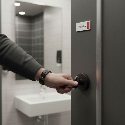 Premium Designer Round WC Turn and Release in Matt Black Finish with Durable Ecotech Coating - Image 2