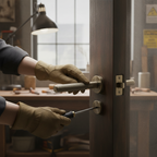 Premium Antique Brass Door Handle Pack with Knurled Design and 10-Year Guarantee