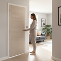 Premium Fully Finished Ivory Internal Door with Contemporary Design and Ladder Style Panels