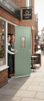 Premium Pre-Hung GRP External Door with Multi-Point Locking System and High Thermal Performance