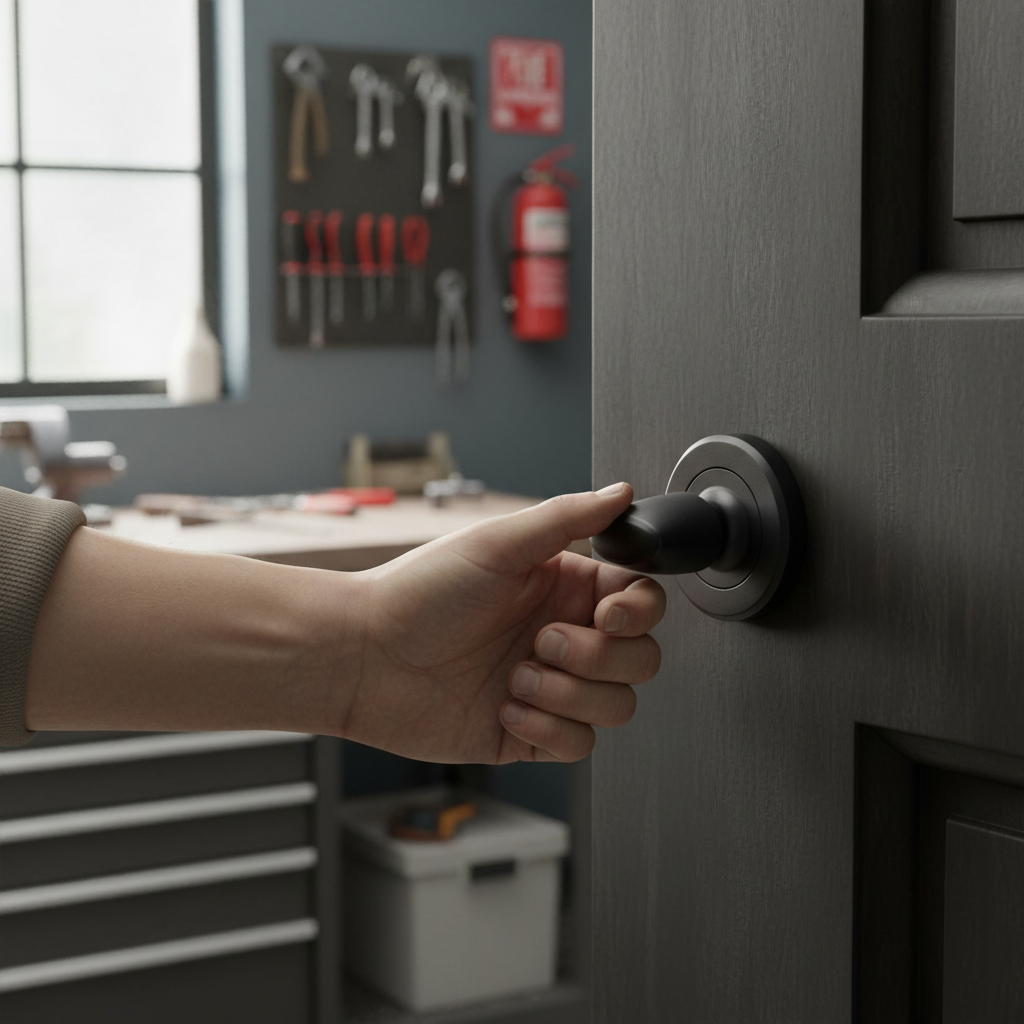 Premium Matt Black Turn and Release with Concealed Fixing for Fire Rated Doors - 25 Year Guarantee