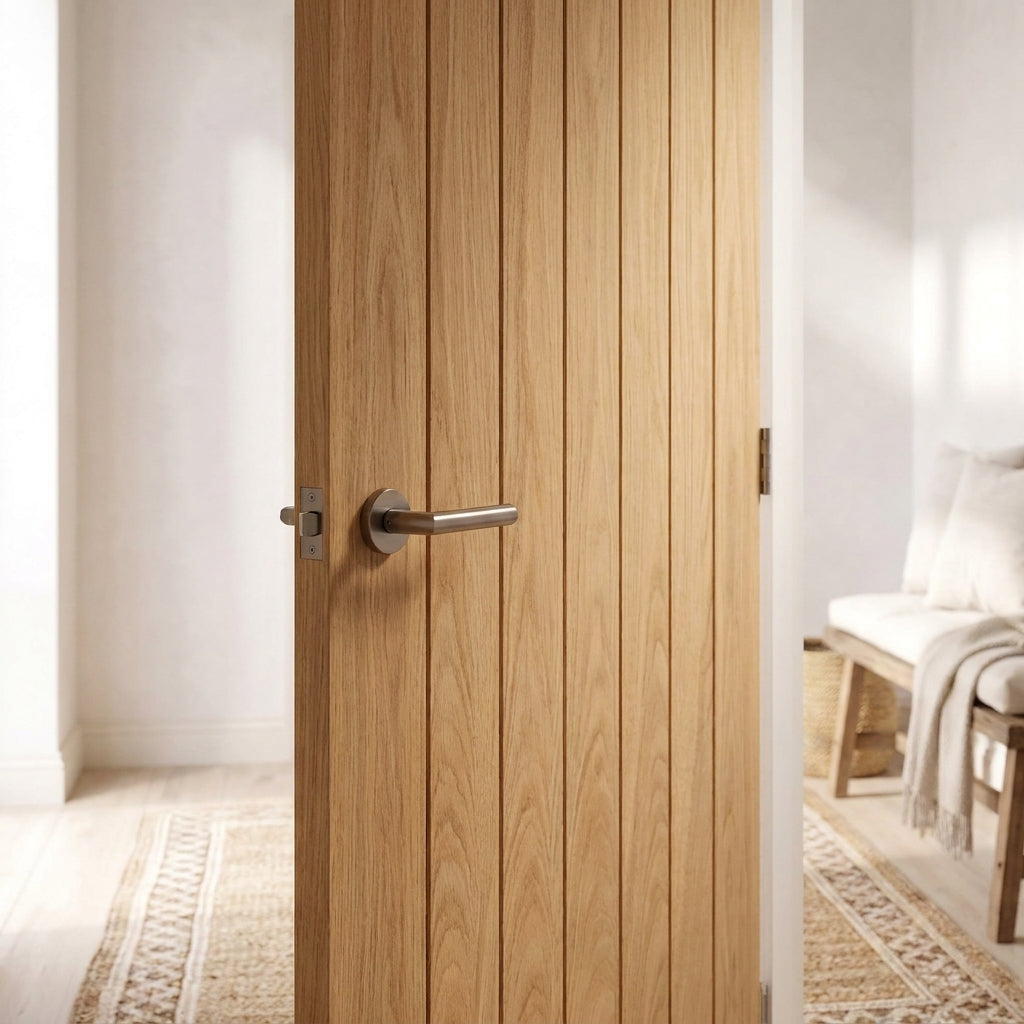 Internal Oak Door Made-to-Measure Unfinished Farley - detail view