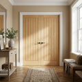 Internal Oak Door Pair, Unfinished, Solid Engineered Core, 121378