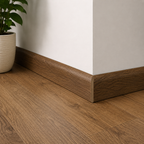 2.4m Dark Oak Round Pencil Skirting Board 2400 x 15 x 95mm